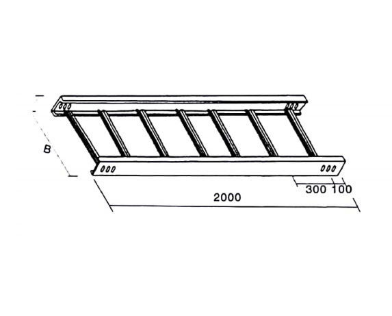 梯级式直通桥架